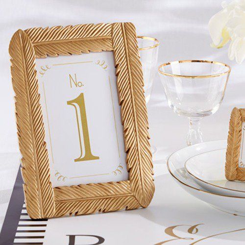 Gold Feather Frame